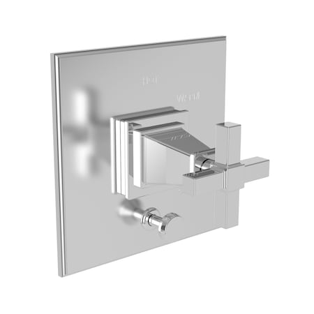 Newport Brass Balanced Tub & Shower Diverter Plate With Handle in Antique Copper 5-3152BP-08A